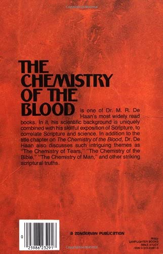 The Chemistry of the Blood B0056JVXXS Book Cover