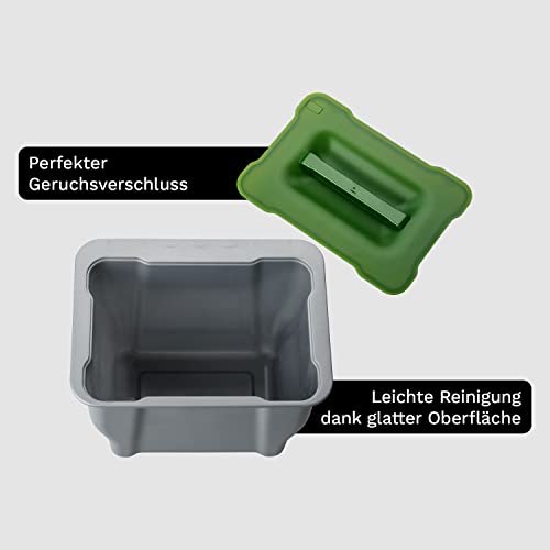 Biomülleimer shelfmade Bio Abfalleimer zum Einhängen mit Deckel 5l