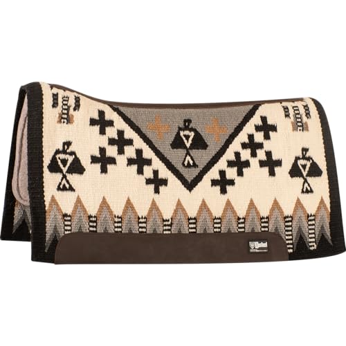 Cashel Company Blanket Top Felt Bottom Saddle Pad 34x38 7/8 Inch Cream Grey