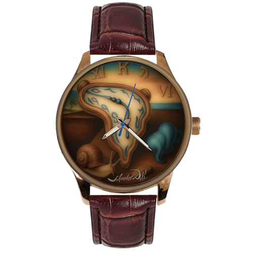 Salvador Dali Inspired Iconic Melted Clock Symbolic Surreal Art Solid