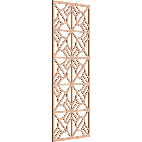Image of Auburn Decorative Pierced Fretwork Wood Wall Panels, 35 3 /8 inchW x 89 3 /8 inchH x 3 /8 inchT, Alder