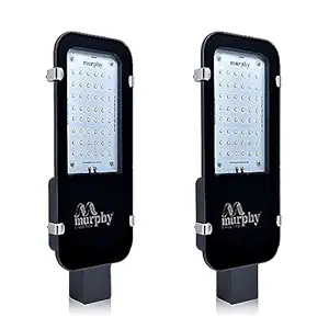 Murphy 48 Watts Waterproof Outdoor Rectangular Street Light, (Cool White)(Electric, Aluminium)