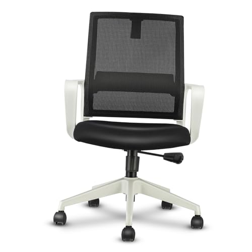 Piètement de chaise de bureau en fer noir rigide avec base réglable mécanique