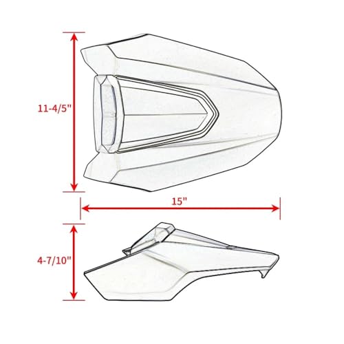 Carénage capot solo rouge pour vos sorties moto solo de week-end - 7