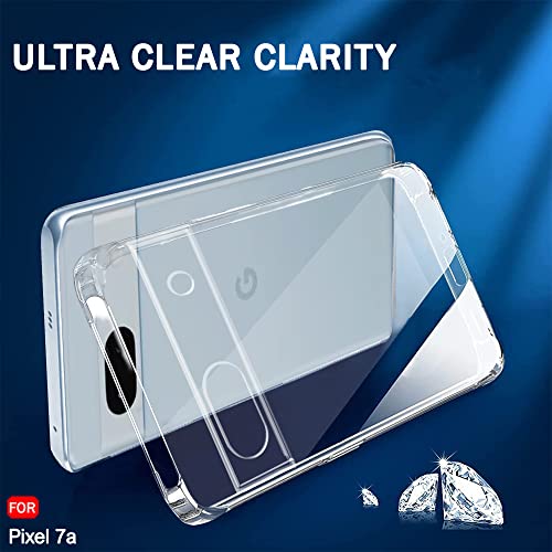 Image of TheGiftKart Back Cover Soft Case for Google Pixel 7A | Best Camera Protection | Inbuilt Dust Plugs & Anti-Slip Grip | Ultra Clear Slim Back Cover Case for Google Pixel 7A (Silicone, Transparent)