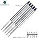 Lanier Combo Pack - 5 Pack - Monteverde® Capless Ballpoint W42 Gel Ink Refill Compatible with Most Waterman® Style Ballpoint Pens - Blueblack (Fine Tip 0.6mm)