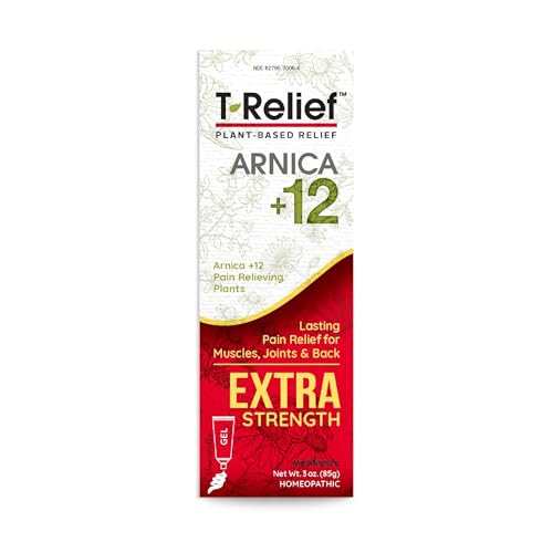 T-Relief Pain Relief Gel Natural Actives for Back Joint Soreness Muscle Aches