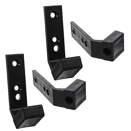 GOOHOCHY 4Pcs Barbell Hanger Durable Wall Mount Rack for Garage Gym Storage Easy to Install Barbell Holder Space Saving Design for Home Commercial Use Prevents Rolling and Scratches