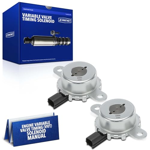 JC Whitney JFBAJCWTCV00031 Set of 2 Intake & Exhaust Engine Variable Valve Timing Solenoids (VVT) - Compatible with Subaru Outback, Forester, Crosstrek, Impreza, Legacy, WRX, BRZ - 2.0L 2.5L