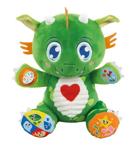 Peluche dinosaure 17963 Clementoni stimule le développement multisensoriel bébé 6 mois