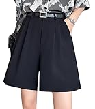 [Ekieta] 半ズボン レディース ショートパンツ レディース 短パン レディース ゆったり カジュアル ハイウエスト 涼しい キュロットパンツ 夏 無地 通勤通学