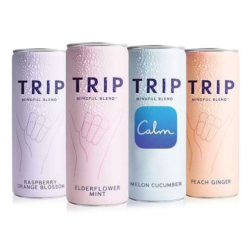 Comparison: Best Blender For Alcoholic Drinks 2 Trip Mindful Blend, Lightly Sparkling Adaptogen Seltzer, Mocktail w/ 120mg Magnesium Citrate with Ashwagandha, Lions Mane & L Theanine, No Added Sugar, Vegan, Original Variety Pack, 12 Oz, 12Pk