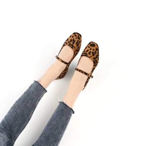 Image of Cusolemore Mary Jane Flat Shoes with Arch Support and Hidden Wedge Heel, Women Ballet Flats, Mary Jane Flats, Comfortable Dress Shoes