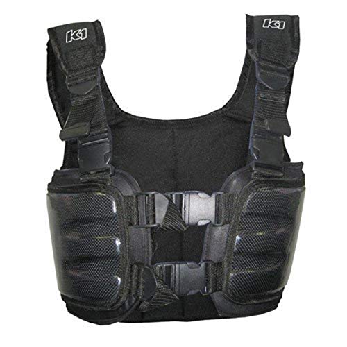 K1 Race Gear 16-CFV-N-2XL Carbon Fiber Racing Rib Vest (Black, XX-Large)