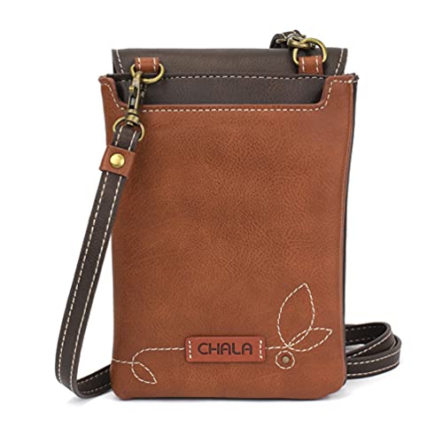 Image of CHALA RFID Criss Crossbody Cell Phone Purse - Women Faux Leather Xbody Handbag with Adjustable Strap