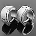 ATFOR Stainless Steel Hoop Earrings, Crystal Stud Earrings for Men, Fashion Hoop Earrings