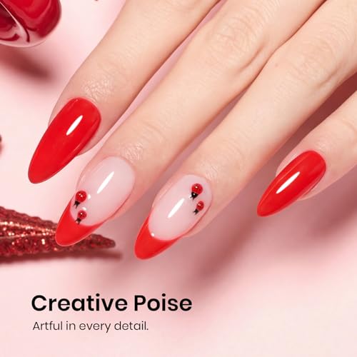 Image of Beetles Red Gel Polish - My Signature 15ML /0.51Fl Oz, Bright Red Gel Nail Polish, Color-Matched Bottle, Soak-Off UV LED, Long-Lasting Holiday & Summer Nails Art for DIY Beginners & Salon Pros