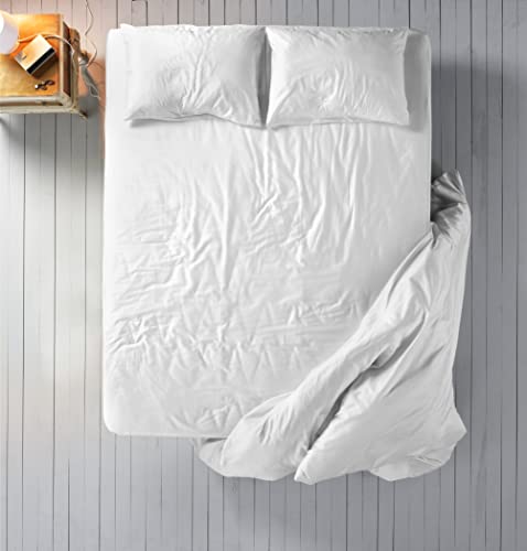 Kotton Culture 100% Tencel Duvet Cover Set - Queen/Full Size Duvet Cover With Zipper Closure And Pillow Shams - Cooling, Breathable, Absorbent, Soft 3-Piece Bedding Set - White #TOP8