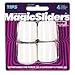 Magic Sliders Rubber Leg Tip White Round 1 in. W 4 pk