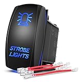 Nilight 5-Pin LED Rocker Switch for Strobe Lights & More