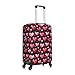 NLCUUIQ Pink Heart Pattern Travel Luggage Cover Fashion Stretch Suitcase Protector Washable Dust Proof Suitcase Cover Anti-Scratch Elastic Travel Baggage Covers Fits 29-32 Inch Luggage