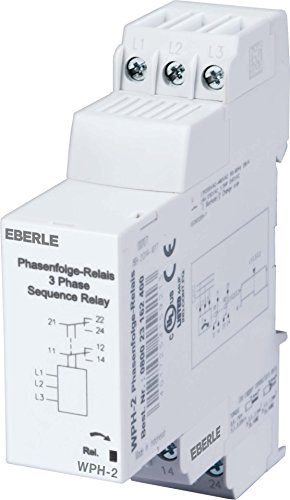 Preisvergleich Produktbild Eberle Controls Eberle Phasenfolgerelais WPH-2 (für Schaltschrankeinbau, Überwachung Phasen L1, L2 und L3, 2 Wechsler, Spannung AC 3x200 460 V 50 / 60 Hz) 080023162400