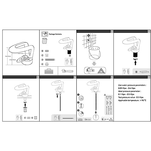 Robinet d'évier de salle de bain noir mat pour vasque moderne - 8