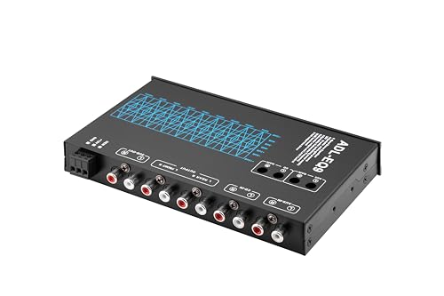 9-Band Car Audio Equalizer 1/2 DIN Pre-Amp,with CD/AUX Input Select Switch,Subwoofer Outputs