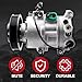 AC Compressor Compatible with Rio Accent 2012 2013 2014 2015 2016 2017 L4 1.6L Replace 977011R100,977011W600 Pre-filled with Compressor Oil