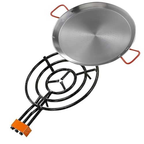 CABLEPELADO - Paellero Gas Butano – 1 Anillo Quemador | Hornillo de Cocina Exterior para Paelleras 40-55 cm | Diseño Estable y Resistente (60 CM)
