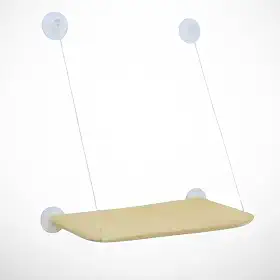 Cama de Janela Suspensa para Gatos Pet Caminha Prateleira Suspensa com Ventosa até 20kg
