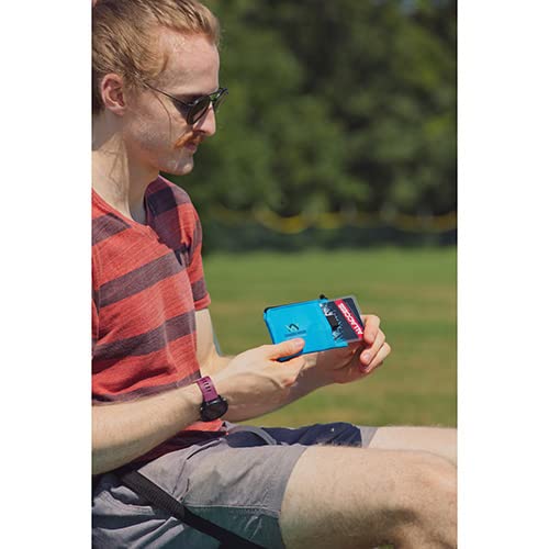 Lightweight Zippered Minimalist Wallet ,2IN1 Keyring -Wallet Size :4.63"X3.38"X0.5"3