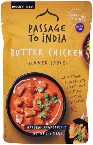 Passage To India Butter Chicken Simmer Sauce, 7 Ounce - 6 per case.
