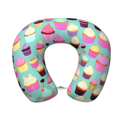 Almohada de viaje de espuma viscoelástica negra miniatura 1