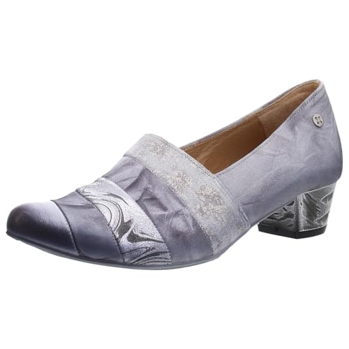 Escarpins pour femme bleus Maciejka anti mal de pieds talon stable