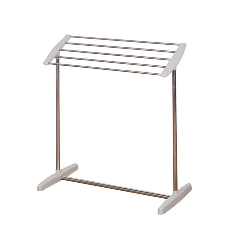 towel rail Small Indoor Floor-standing Movable Bath Towel Rack Living Room Balcony Clothes Drying Diapers Socks