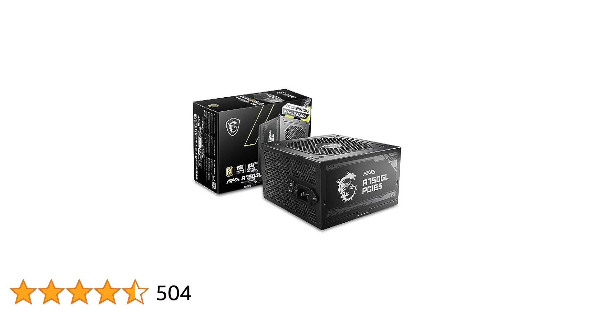 新品未開封MSI MAG A750GL PCIE5 750W自作PC電源ユニット Amazon | MSI 750W自作PC電源ユニット MAG A750GL PCIE5 (80PLUS