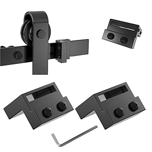 ZEKOO Steel Stopper Limit Device For Sliding Barn Door Hardware Track Roller Stop Kit Accessories