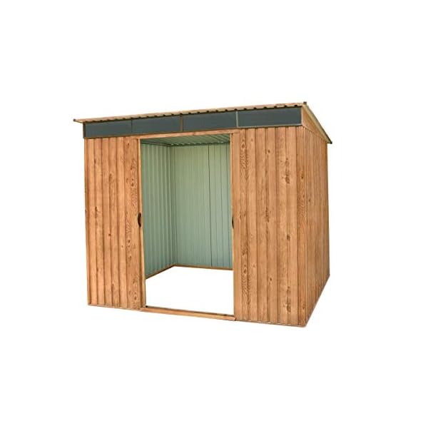 Duramax 50345 8 x 6 Ft Pultdach Skylight Schuppen – Holzmaserung – Bild 6