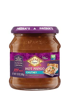 Pataks Chutneys Mix N Match Non GMO 12oz / Hot Mango Chutney, 1 Pack