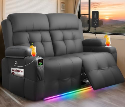 Tiooii Wall Hugger Loveseat Recliner