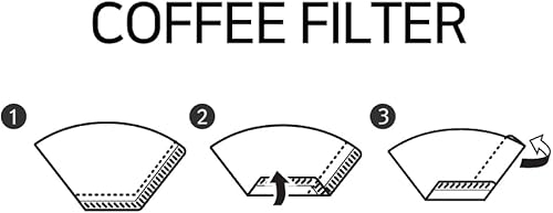 Miniatura 3 de Kalita (Carita) Filtro de café FP102 blanco (100 unidades) para gotero de 2 a 4 tazas, importación de Japón