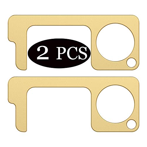 [2 PCS]Anti Touch Door Opener Tool,Contactless Hand Key Tool Portable for Button,Door,Elevator,Reusable Touchless Tool Keep Hands Clean in Public - Thumbnail 2