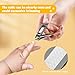 FVION Baby Nail Clippers - Stainless Steel Kids Nail Clippers Trimmer, Small Jaw Children Fingernail Clippers for Toddler, Infant, Babies - Safe Nail Grooming Tool - Black