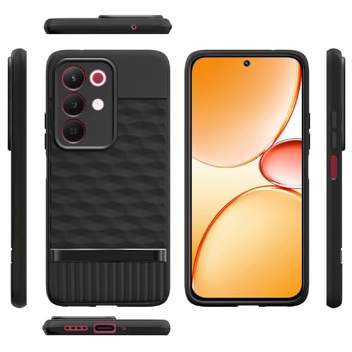 Image of Shockproof Case for Realme 15x 5G / C85 5G / Narzo 90x 5G | Full Camera Protection | TPU Flexible Back Cover for Realme 15x 5G / C85 5G / Narzo 90x 5G (Matte Black)