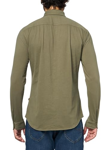 BOSS Men's Garment Dyed Jersey Button Down Shirt2