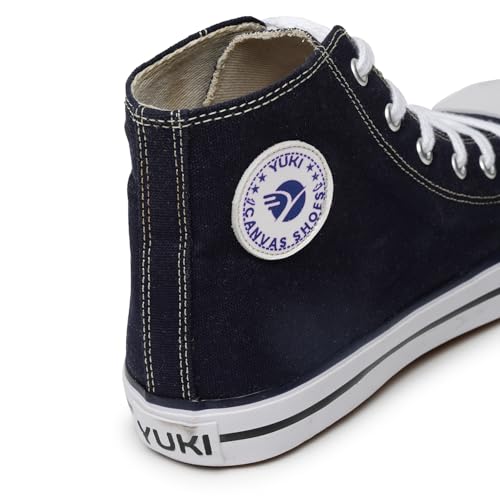 Image of YUKI Unisex Canvas Comfortable & Lightweight Sneaker for Men's and Women's | High Top Canvas Sneakers