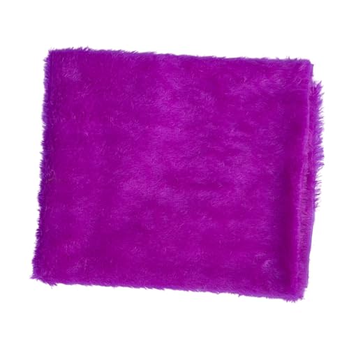 Image of Quago Purple Fur Fabric Unstitched Super Soft Cloth for Art and Craft, Baby Photoshoot, Soft Toys Making, Dress Material, Decoration etc. (1 Mtr, 60 Inch Pana)