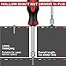 P.I.T.14PC SAE and Metric Nut Driver Set,Solid Shaft Nut Drivers(3/16 to 1/2 Inch and 5 to 10 mm) For Tightening and Loosening Fasteners with Color Coded Nonslip Comfort TPR Hand Grips
