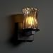 Justice Design GLA-8771-16-AMBR-MBLK Justice Design Group - Veneto Luce Collection - GLA-8771 - Dakota Wall Sconce - Cylinder with Rippled Rim Dakota FamilyCollection